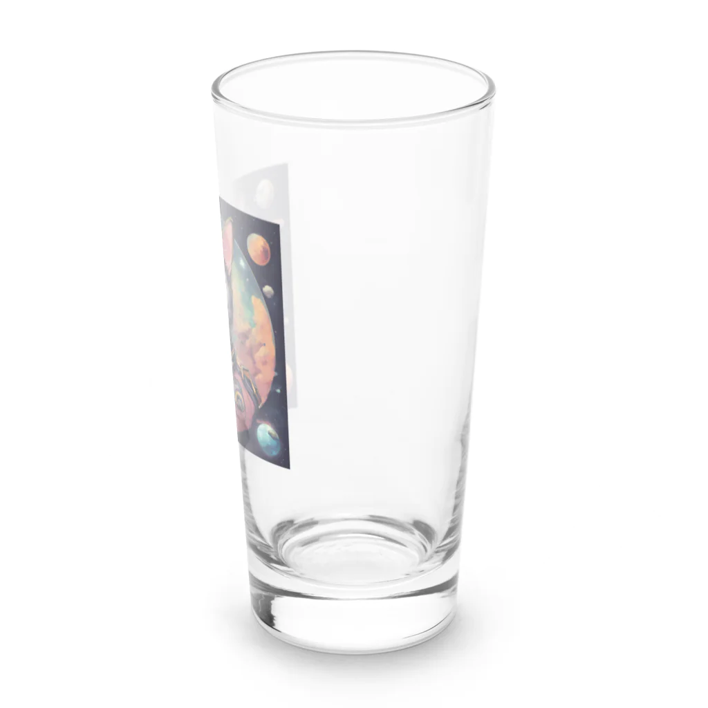 猫雑貨屋　ねこまろのにゃんこ宇宙の彼方へ Long Sized Water Glass :right