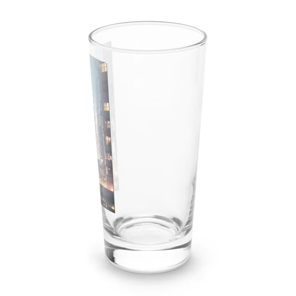 AI職人👨‍🏭のAI「ディストピアに希望の光」 Long Sized Water Glass :right