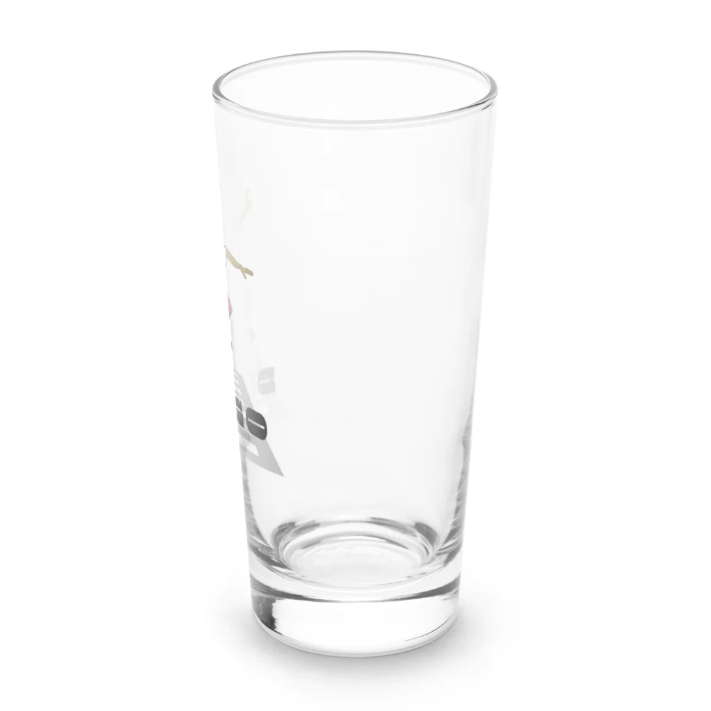 ikurama のDingo君スケボー挑戦！ Long Sized Water Glass :right