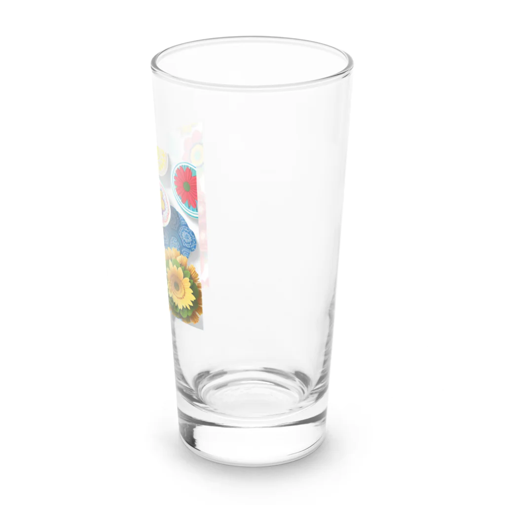 屋台 CLINICのフラワー3D風 Long Sized Water Glass :right