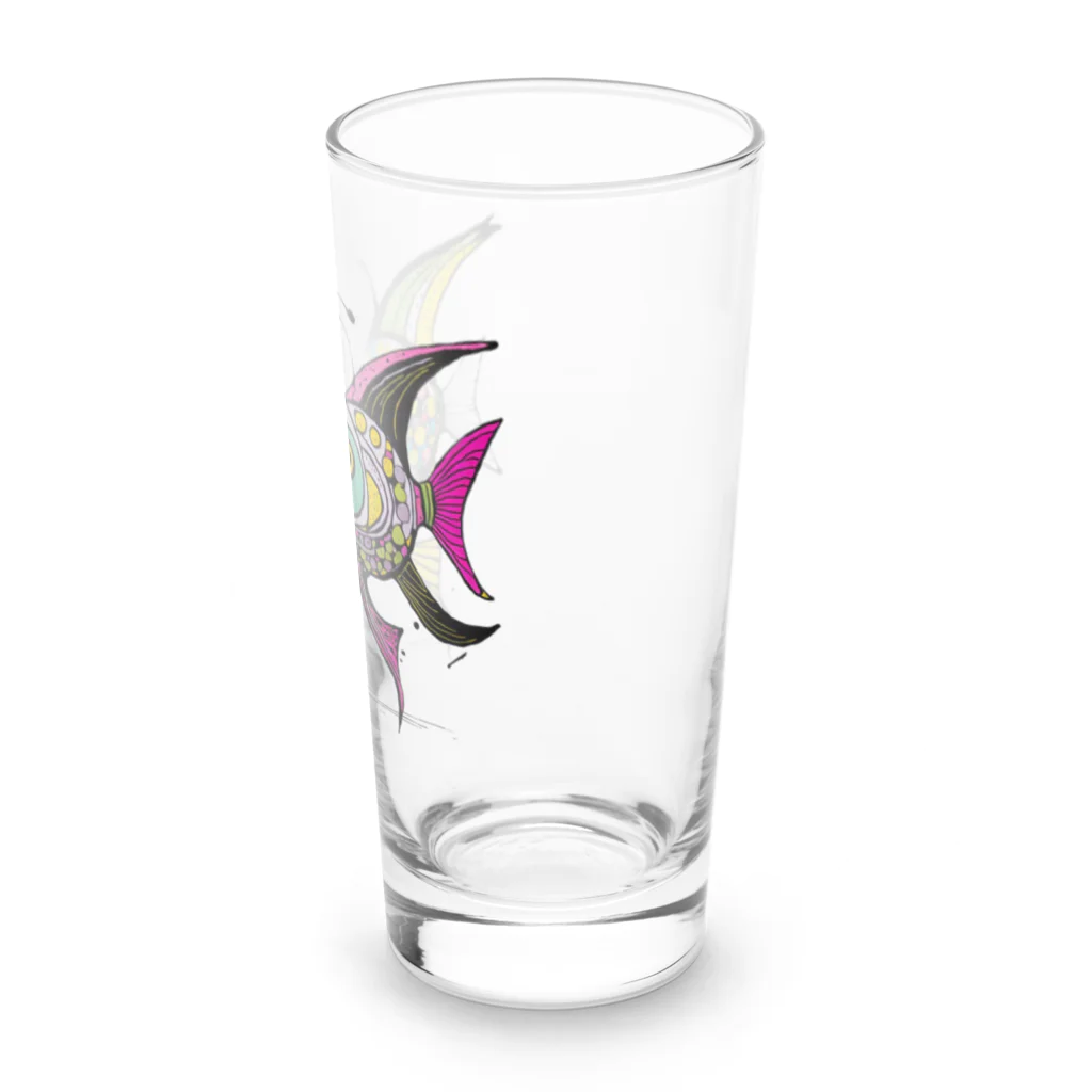 猫魚鳥時々犬等 arte♡のFortune Fish ♡ Long Sized Water Glass :right