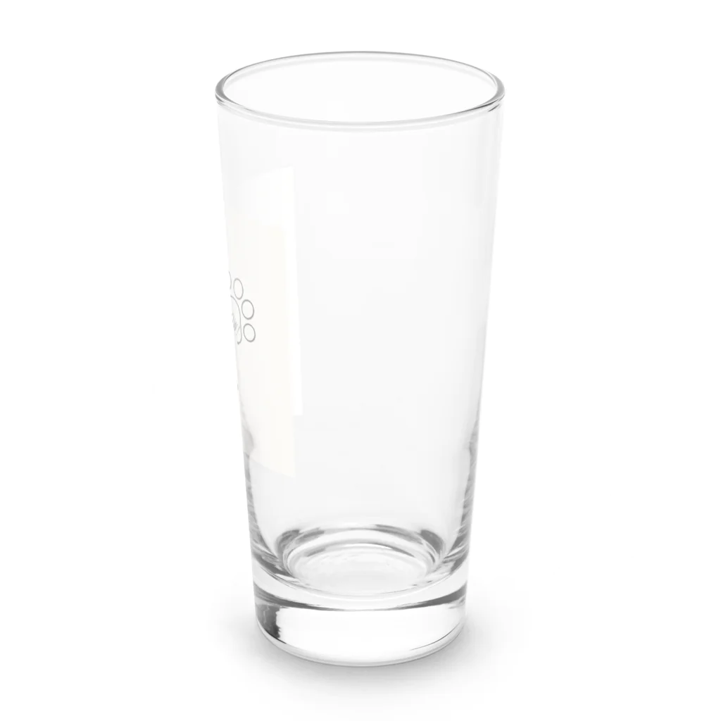 やんちゃ姫🌺の猫ちゃん肉球足あと Meow! Long Sized Water Glass :right