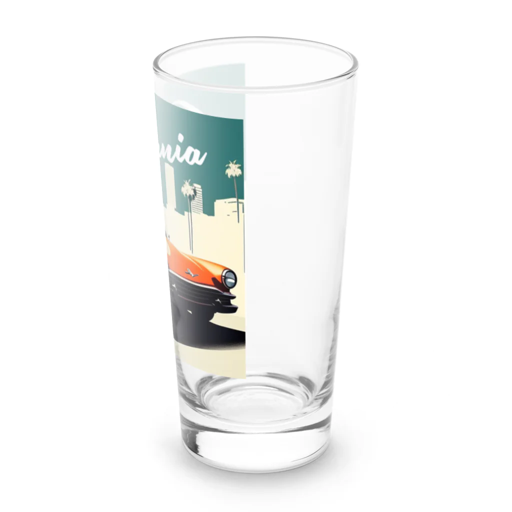 めそぽのカリフォルニアのオレンジの車 Long Sized Water Glass :right