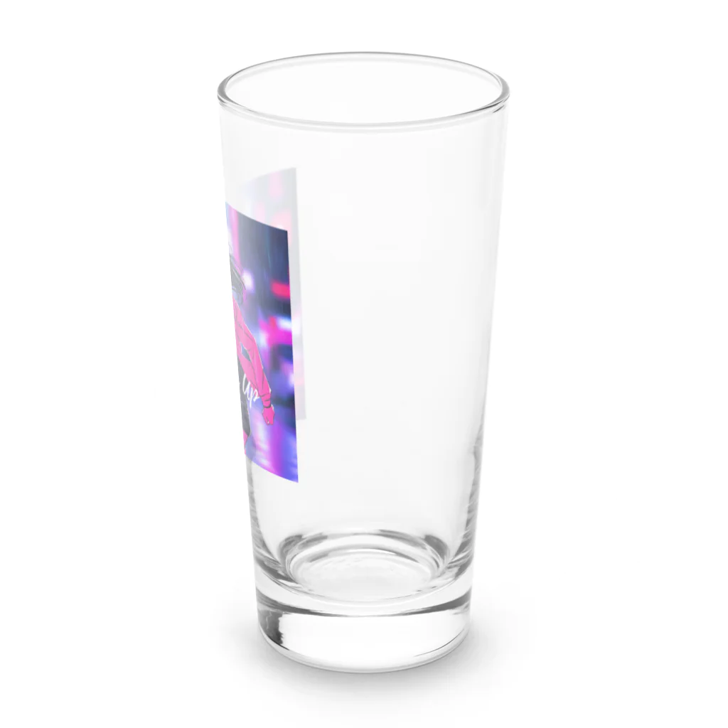 COOL×3のネバーギブアップ Long Sized Water Glass :right