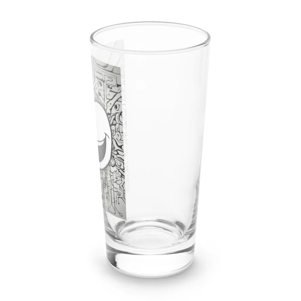 キャプテンの今日も元気にスマイルくん Long Sized Water Glass :right