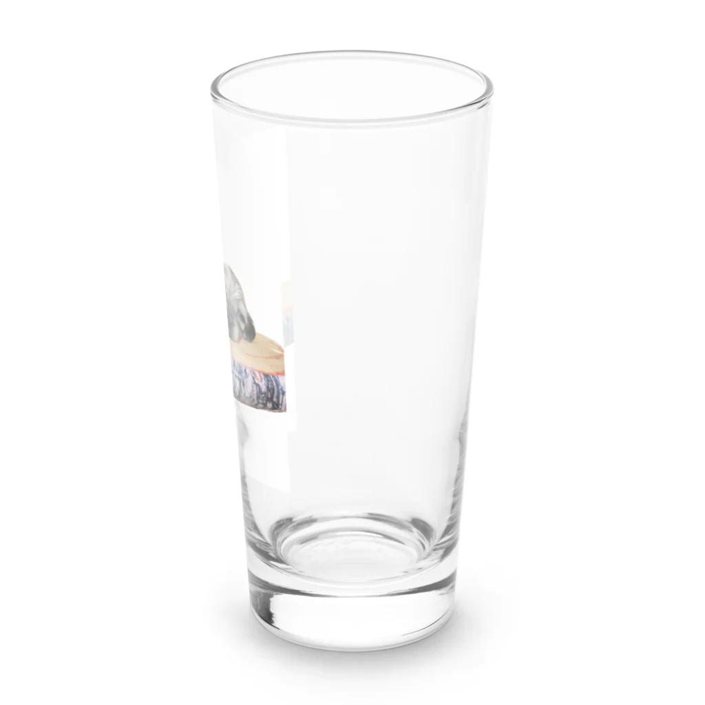 COCORURUの看板犬ティアラちゃん Long Sized Water Glass :right