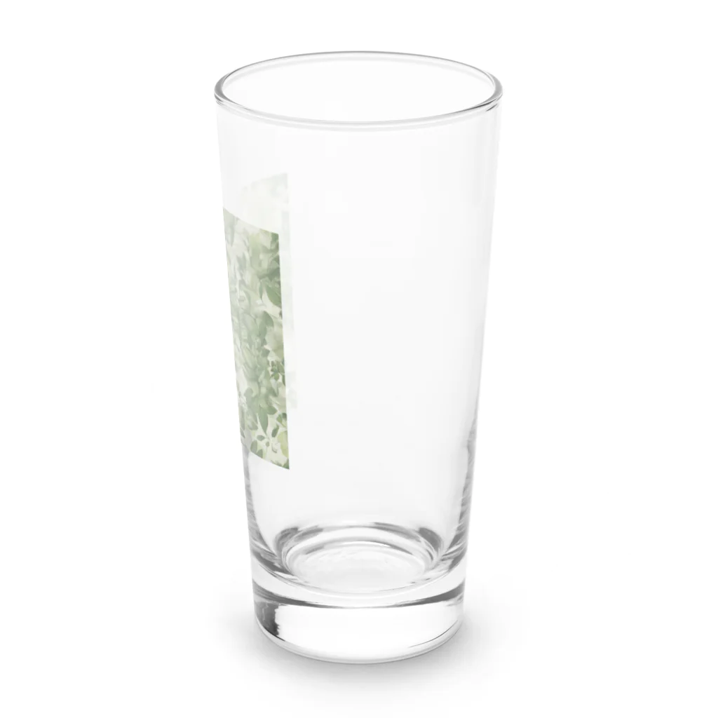 千裕アトリエ（いつもありがとう）のグリーンティーのアート　green tea art Long Sized Water Glass :right