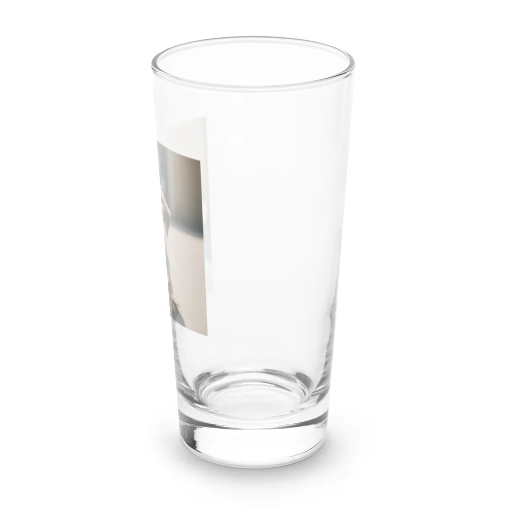 13261326のかっこつけの子犬のグッズ Long Sized Water Glass :right