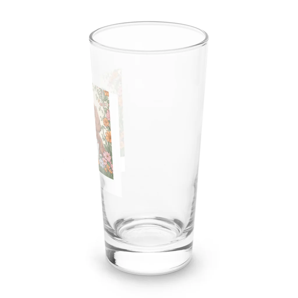 melu609の仲良しキャバリアちゃん Long Sized Water Glass :right