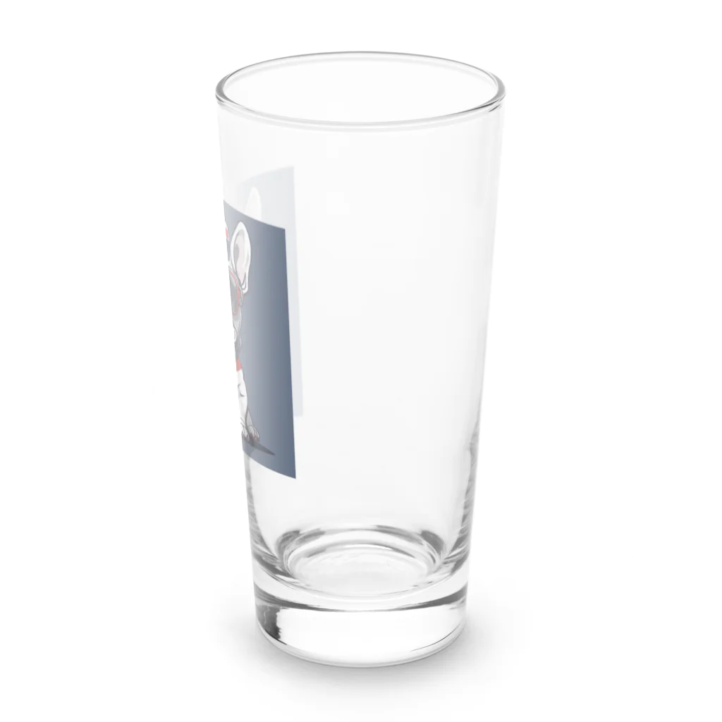 y1717のBullくん　アメフトをやる Long Sized Water Glass :right