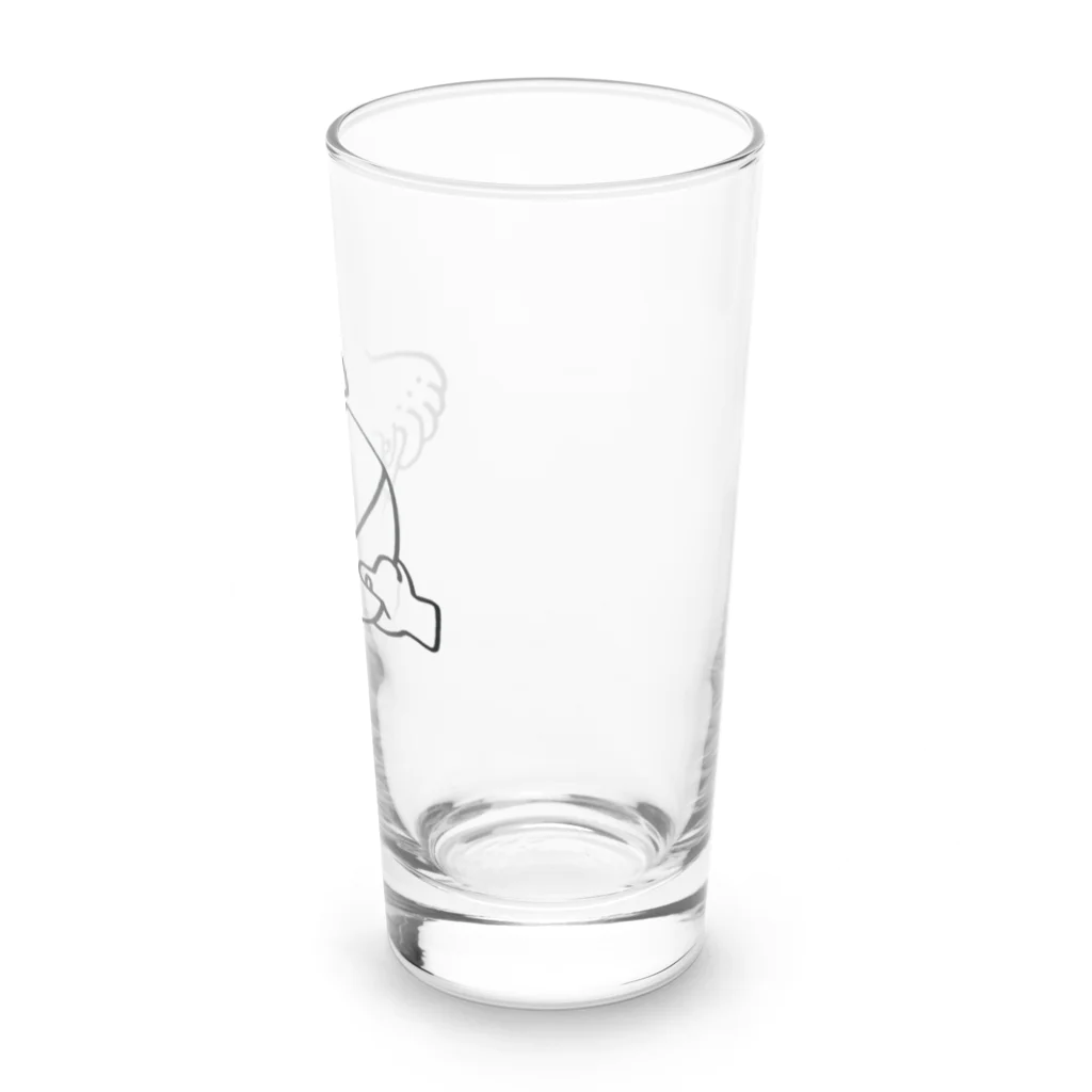 お店の名前考え中の憧れのラクレットチーズ Long Sized Water Glass :right