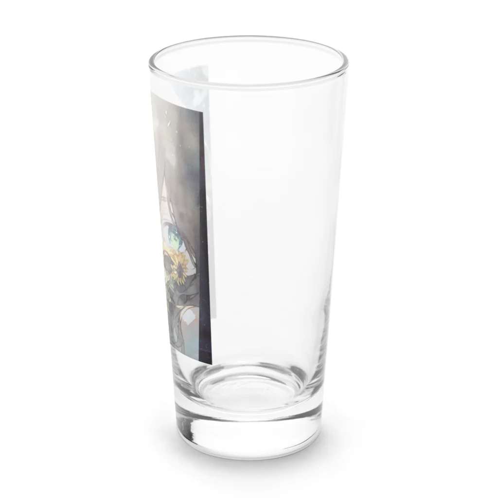 mamichin1122のひまわりで隠す娘 Long Sized Water Glass :right