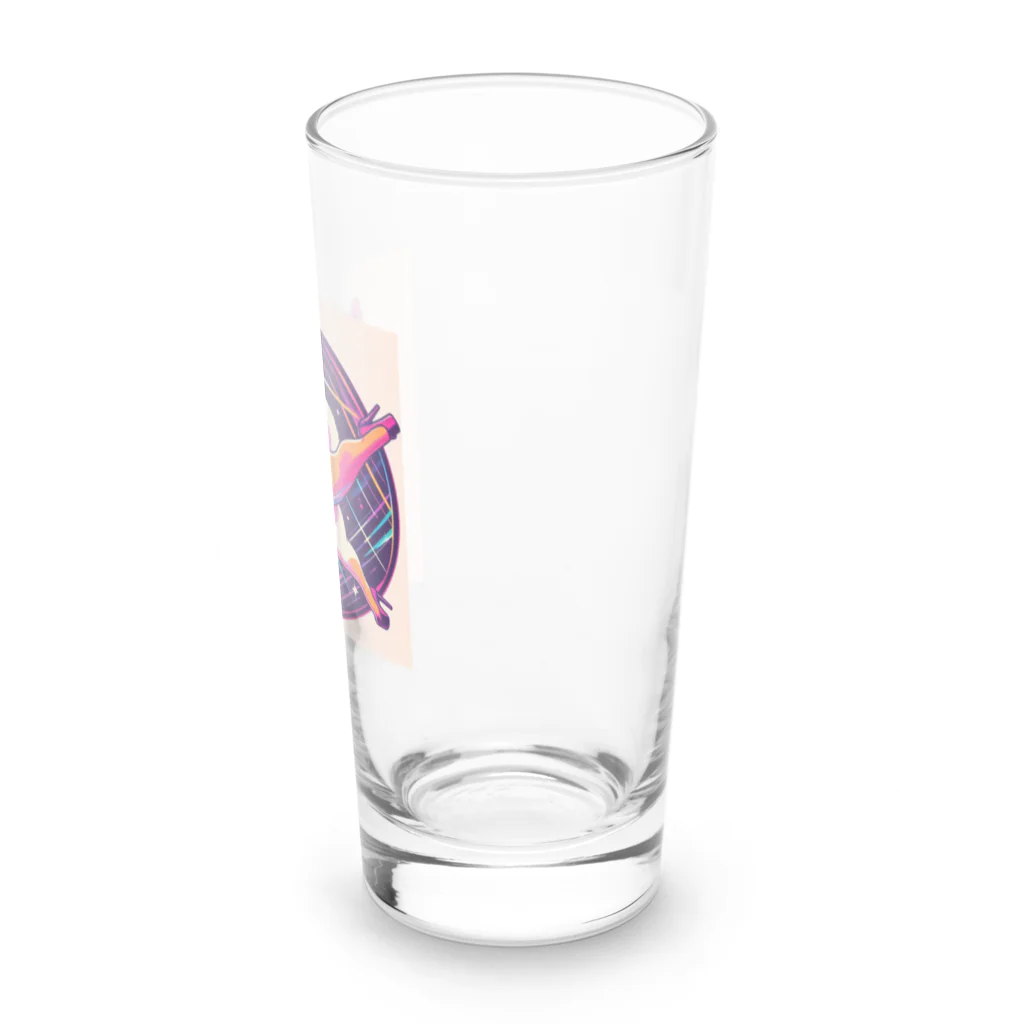 TokyoKimchiのポールダンス踊る柴犬ウニ Long Sized Water Glass :right