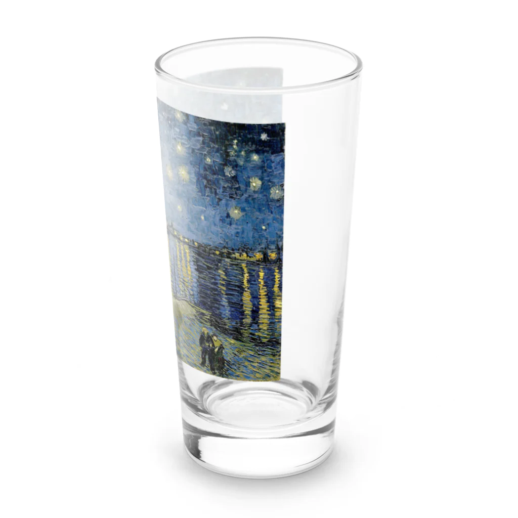 名画館のゴッホ「ローヌ川の星月夜」　フィンセント・ファン・ゴッホの絵画【名画】 Long Sized Water Glass :right