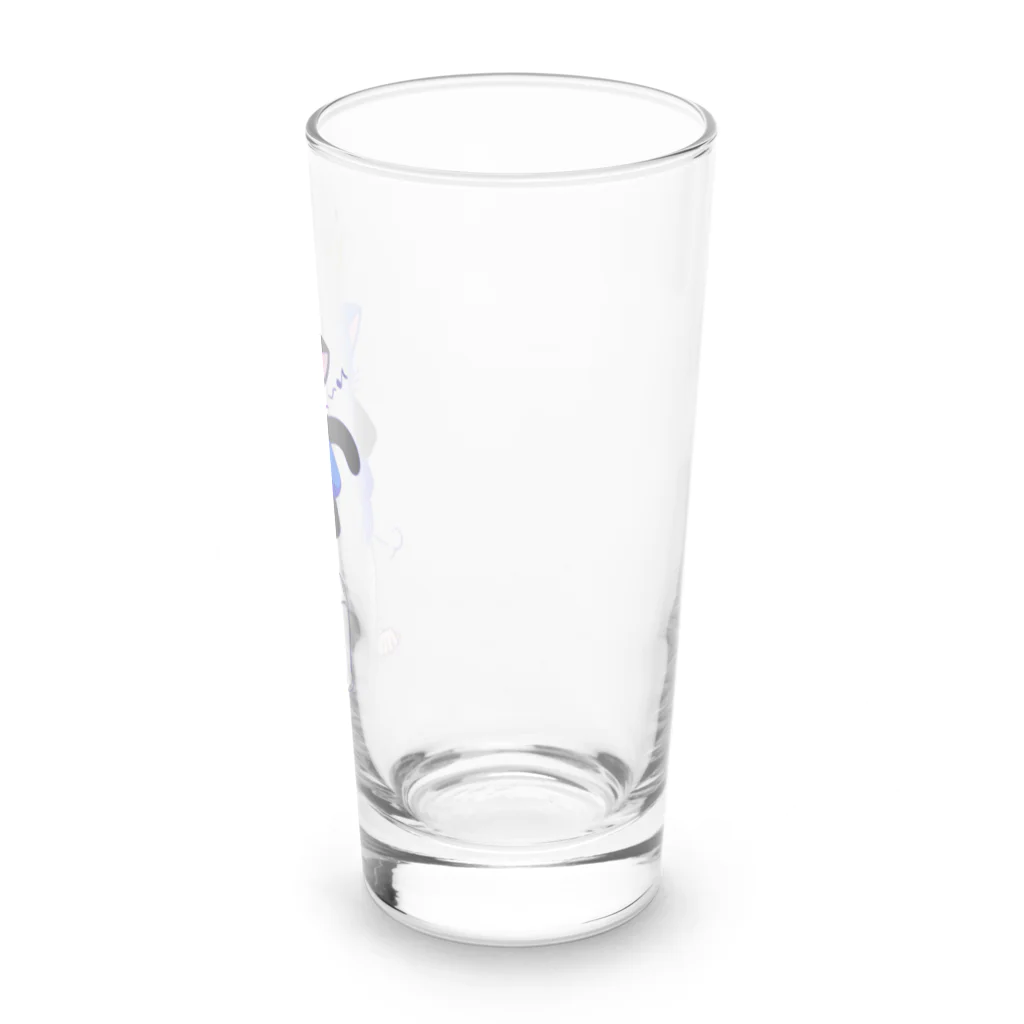 青と猫の青猫タワー Long Sized Water Glass :right