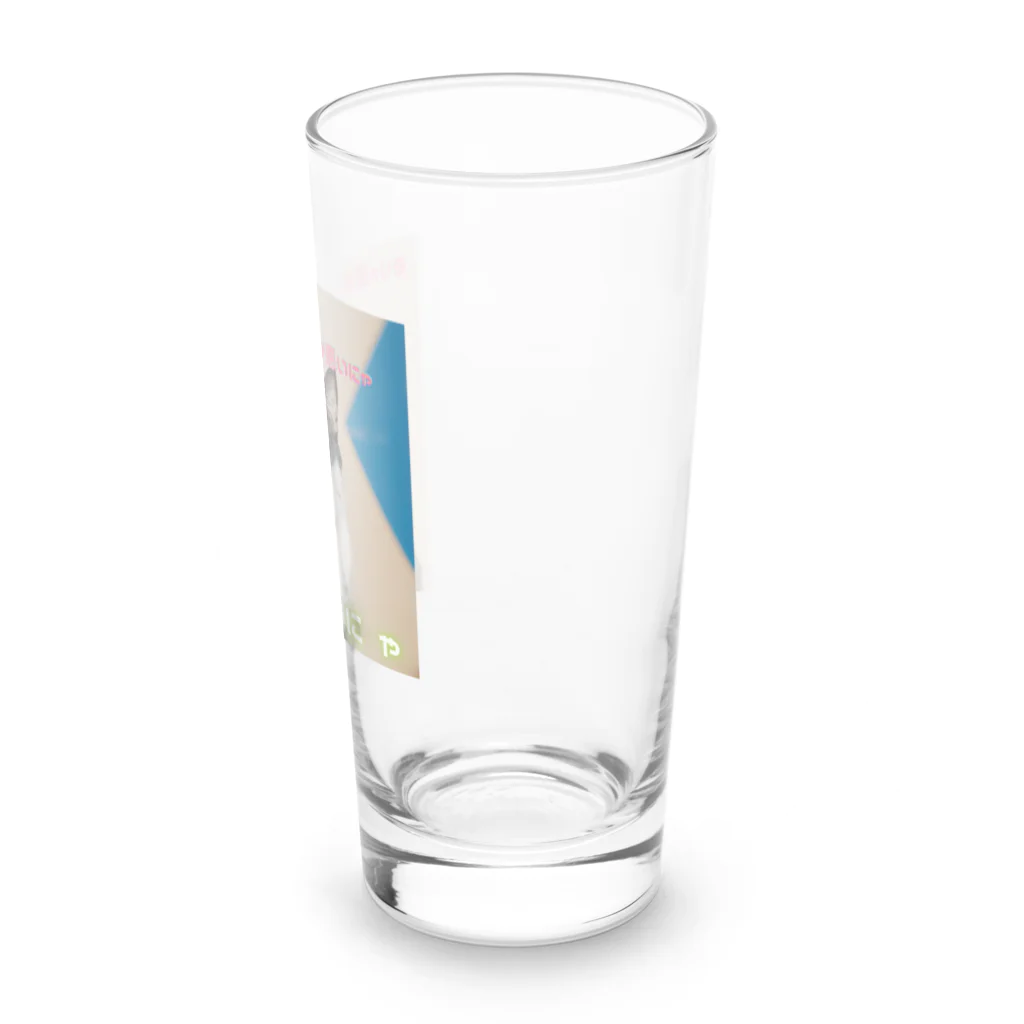 hatiwarenek-gomaのゴマの一言「選挙にいくにゃ」 Long Sized Water Glass :right