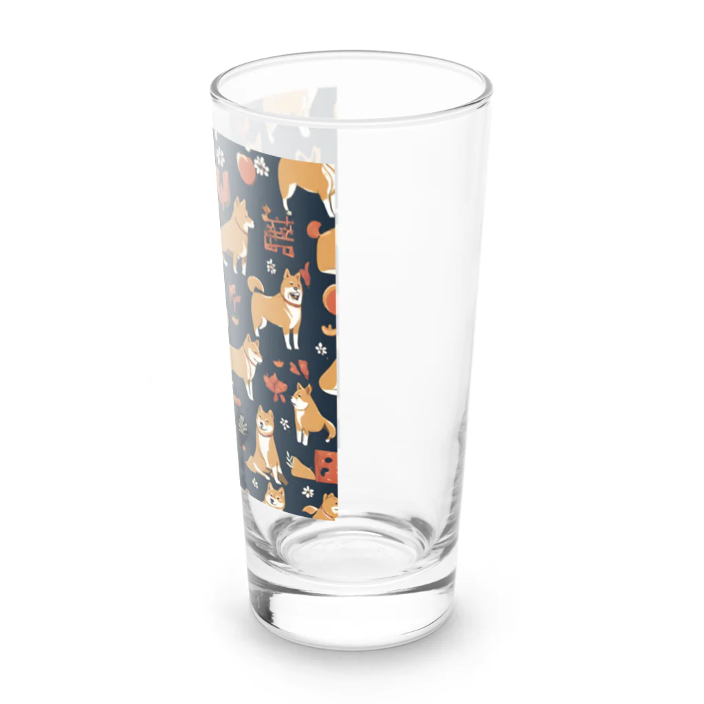 pinetreeの柴犬１ Long Sized Water Glass :right