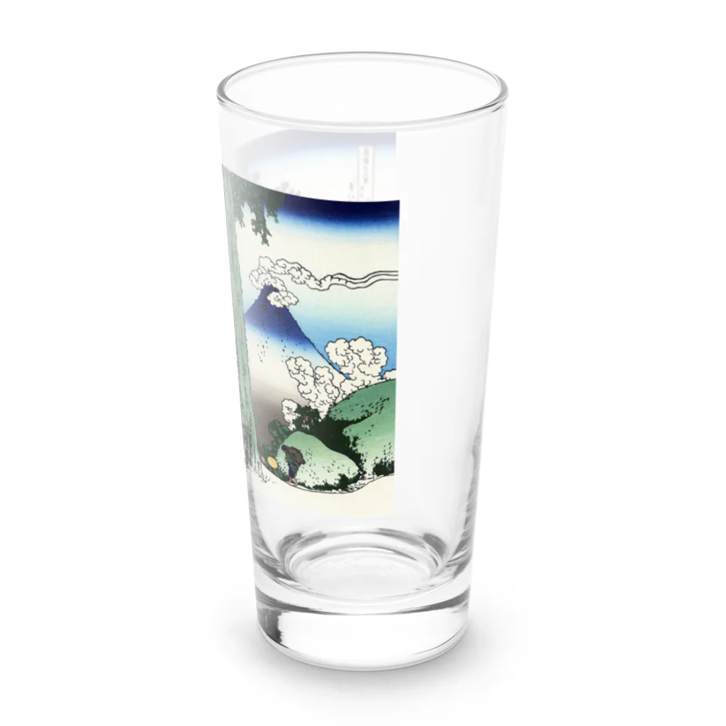 浮世絵屋の北斎「富嶽三十六景⑰　甲州三嶌越」葛飾北斎の浮世絵 Long Sized Water Glass :right
