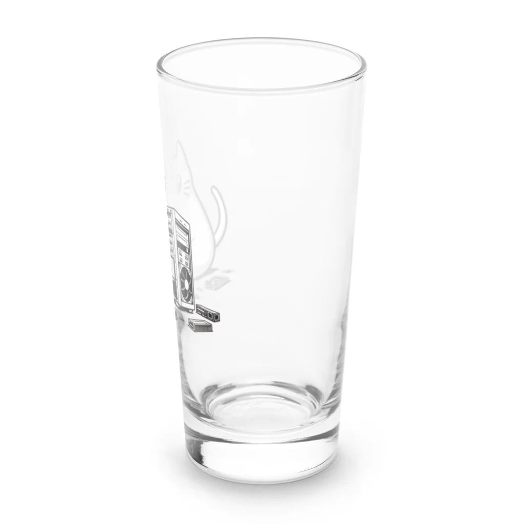 Kalytero グッズ制作部のPCクラッシャー猫 Long Sized Water Glass :right