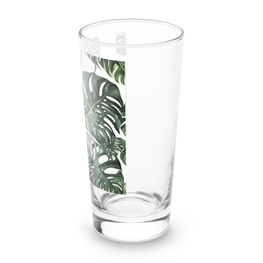 アガベマンの斑入りモンステラグッズ Long Sized Water Glass :right