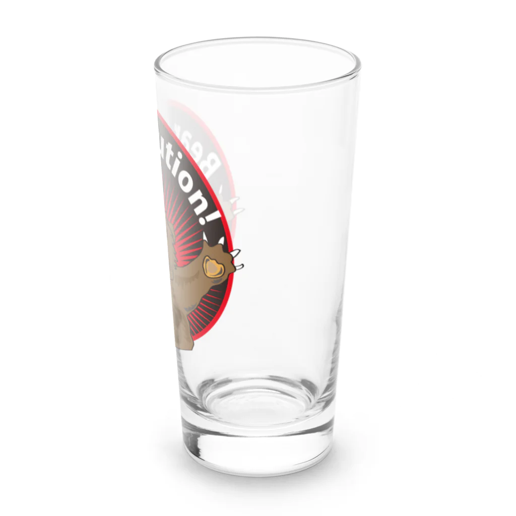 kamono84009のBear Caution! Long Sized Water Glass :right