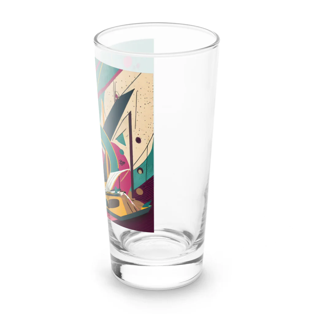 のんびりアート工房のガラクタアート Long Sized Water Glass :right