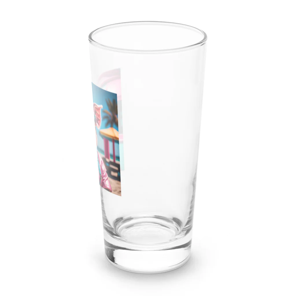 mimimiminononoの陽気なKOBUTAちゃん Long Sized Water Glass :right