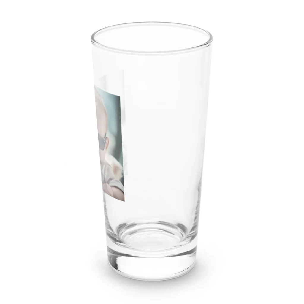 カルビーより湖池屋派のおい、タバコをくれ Long Sized Water Glass :right