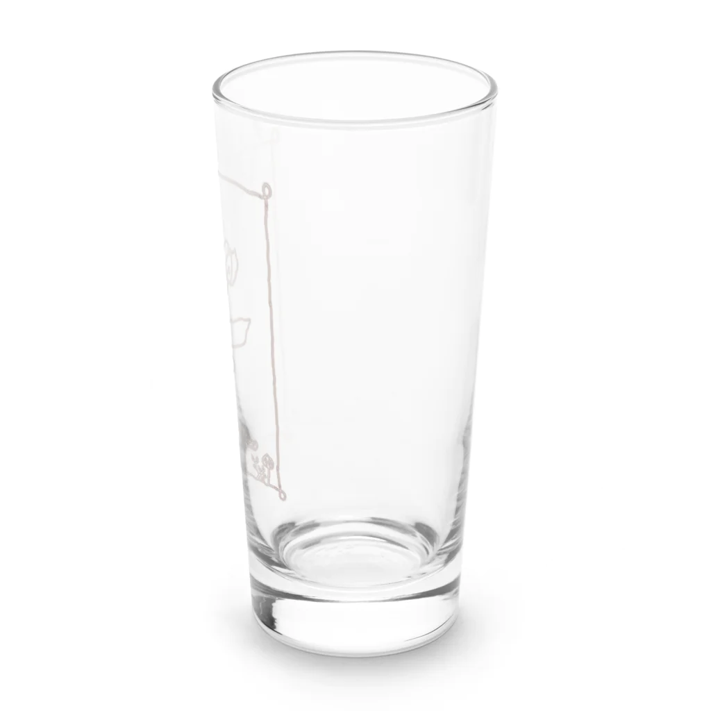 りゅみshopのワイヤーアート風フラワー Long Sized Water Glass :right