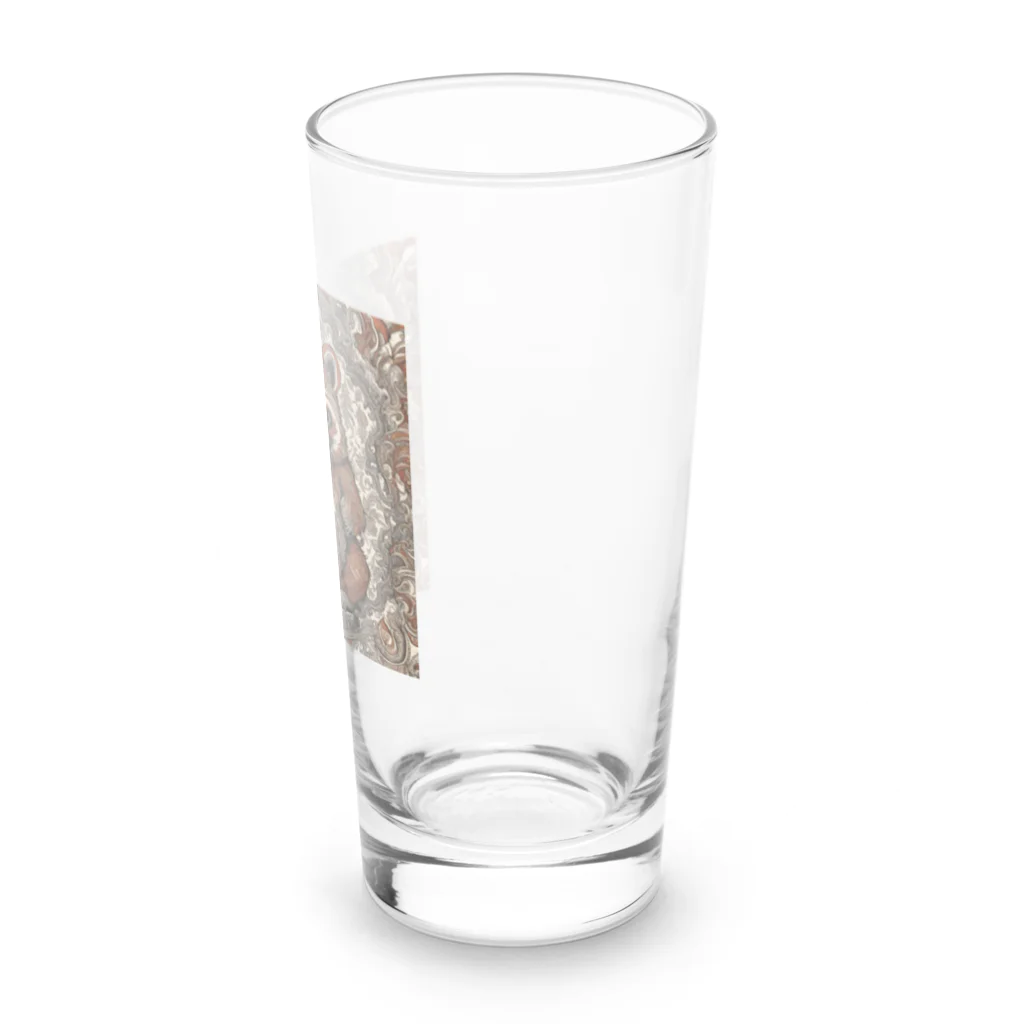 柄ン堂のペイズリーなたぬき Long Sized Water Glass :right