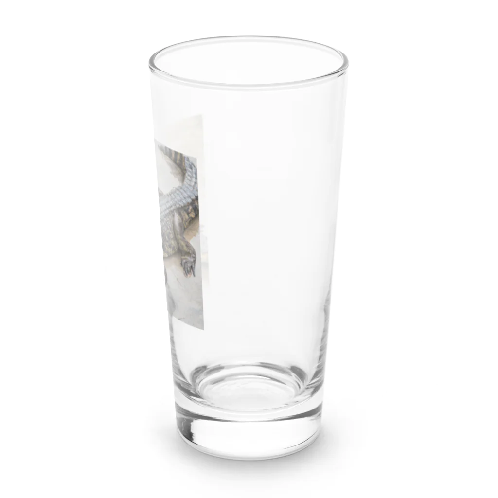 sumsatoru2020のワニ Long Sized Water Glass :right