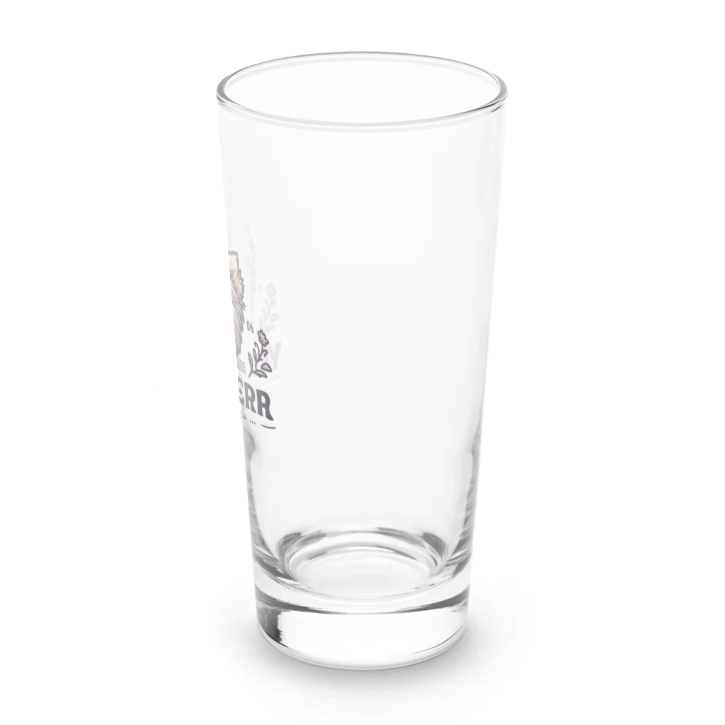 ガオのお店のかわいいヨークシャテリアのロゴ入りグッズ Long Sized Water Glass :right