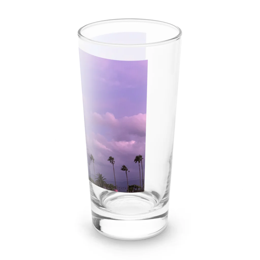 玉手箱の南国の冬空 Long Sized Water Glass :right