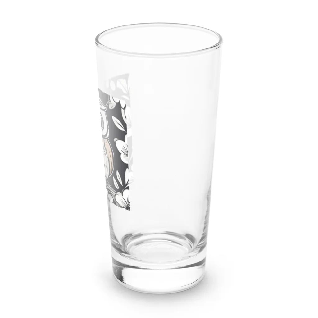 クリエイティブ・キャラバンのフクロウのフクイチロウ Long Sized Water Glass :right