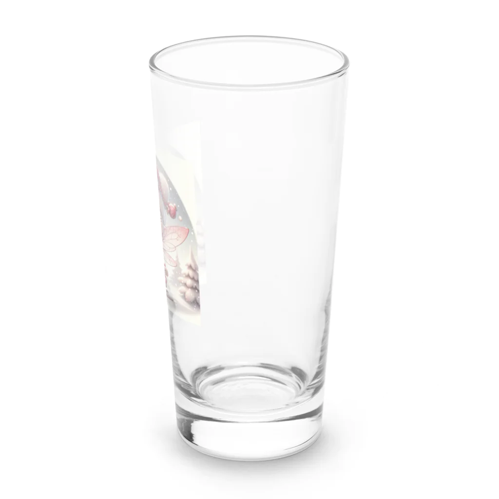 もふもふアニマルズの妖精のクリスマス Long Sized Water Glass :right