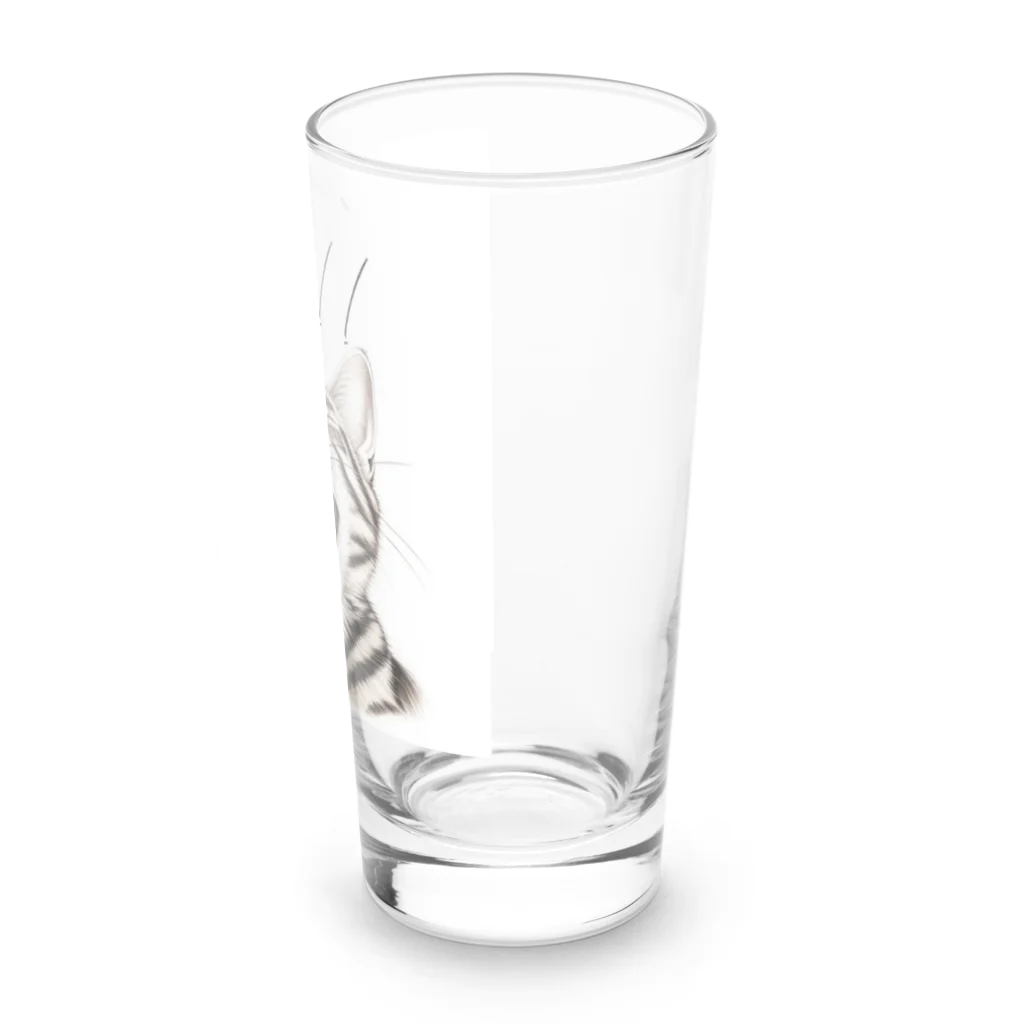 はんなり女史の眠たい猫 Long Sized Water Glass :right