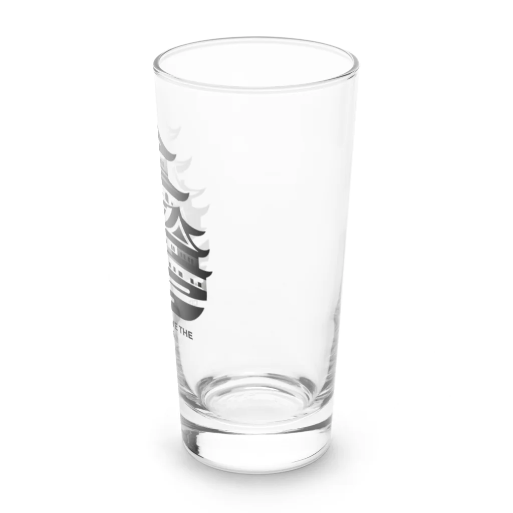 面白デザインショップ ファニーズーストアの雲上の城塞：日本オデッセイ Long Sized Water Glass :right