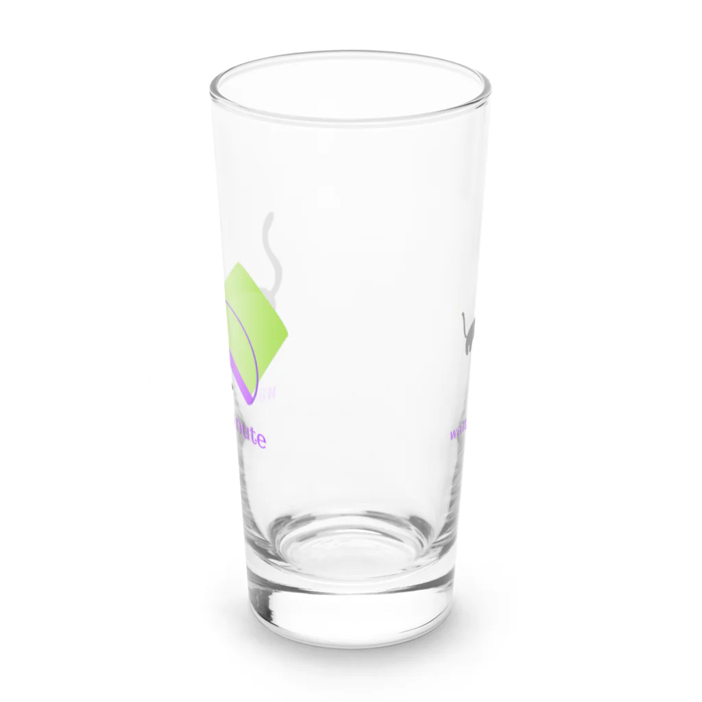 yellowgreenのちょっとまってて Long Sized Water Glass :right