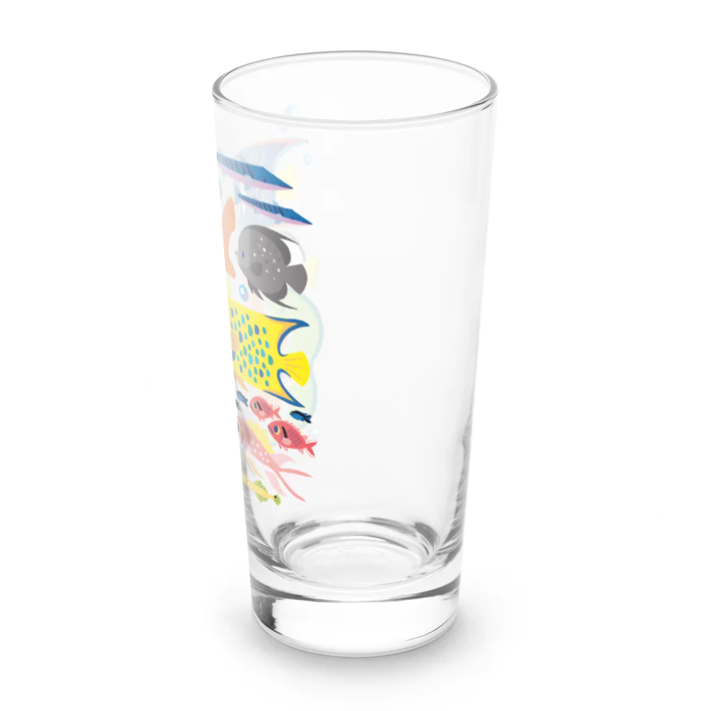 みなとまち層のキング&クイーンエンゼルフィッシュ Long Sized Water Glass :right