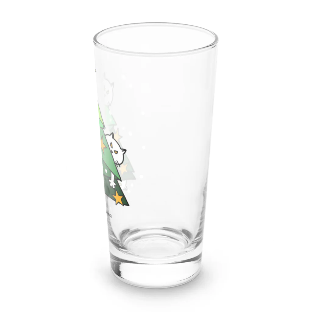 mkumakumaのニャンコの楽しいクリスマス Long Sized Water Glass :right