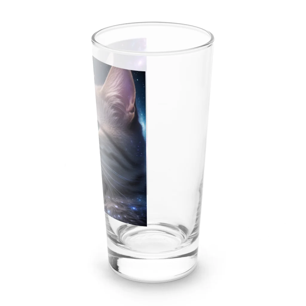 ZZRR12の「星の囁き - 宇宙への猫の眺め」 Long Sized Water Glass :right