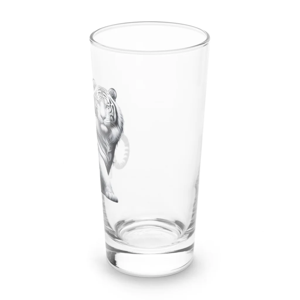 bui0000の幻獣　白虎 Long Sized Water Glass :right