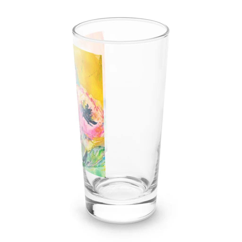 REIKOMAKINOのピンクの花 Long Sized Water Glass :right