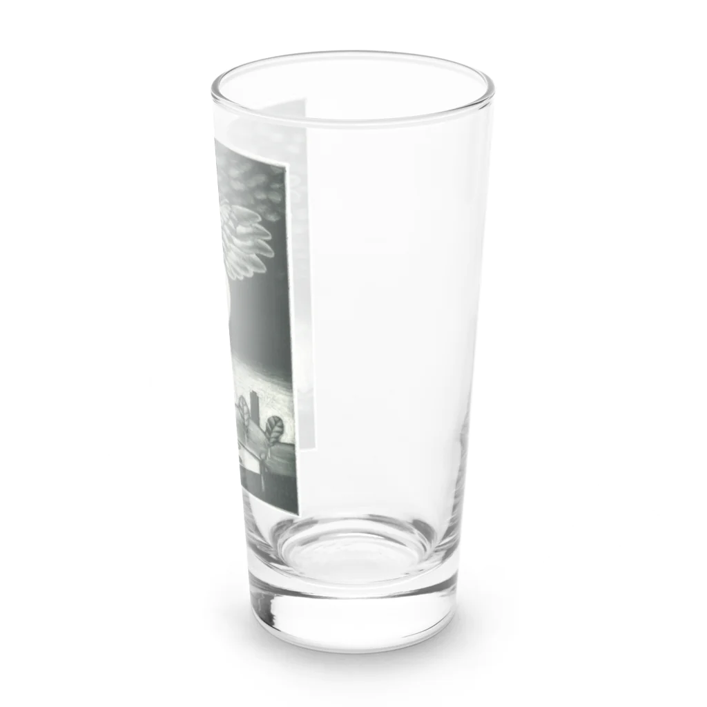 熊アート-hanga-のミジンコ Long Sized Water Glass :right