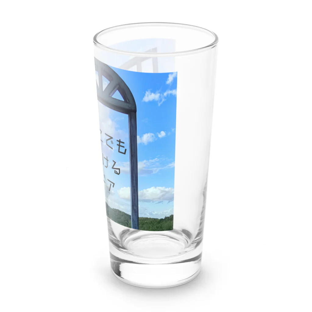 With Flowerのどこでも行けるドア Long Sized Water Glass :right