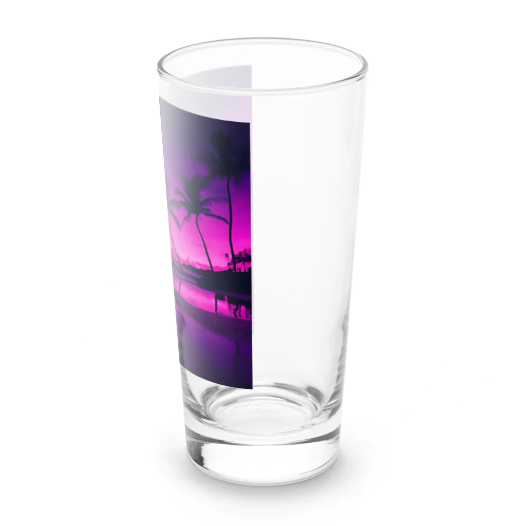 ramshopの夕暮れロマンチックハワイ Long Sized Water Glass :right