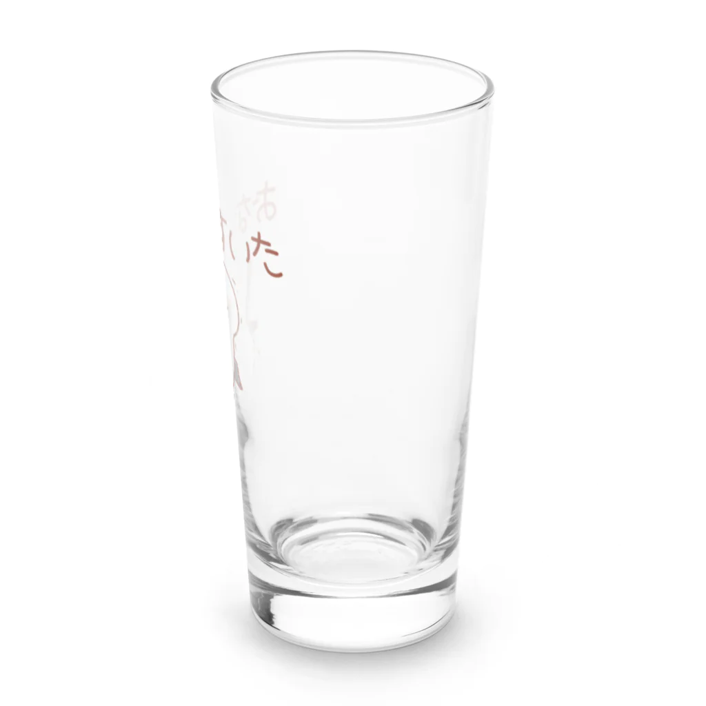 やまえながのふわふわしまえなが【お腹すいた】 Long Sized Water Glass :right