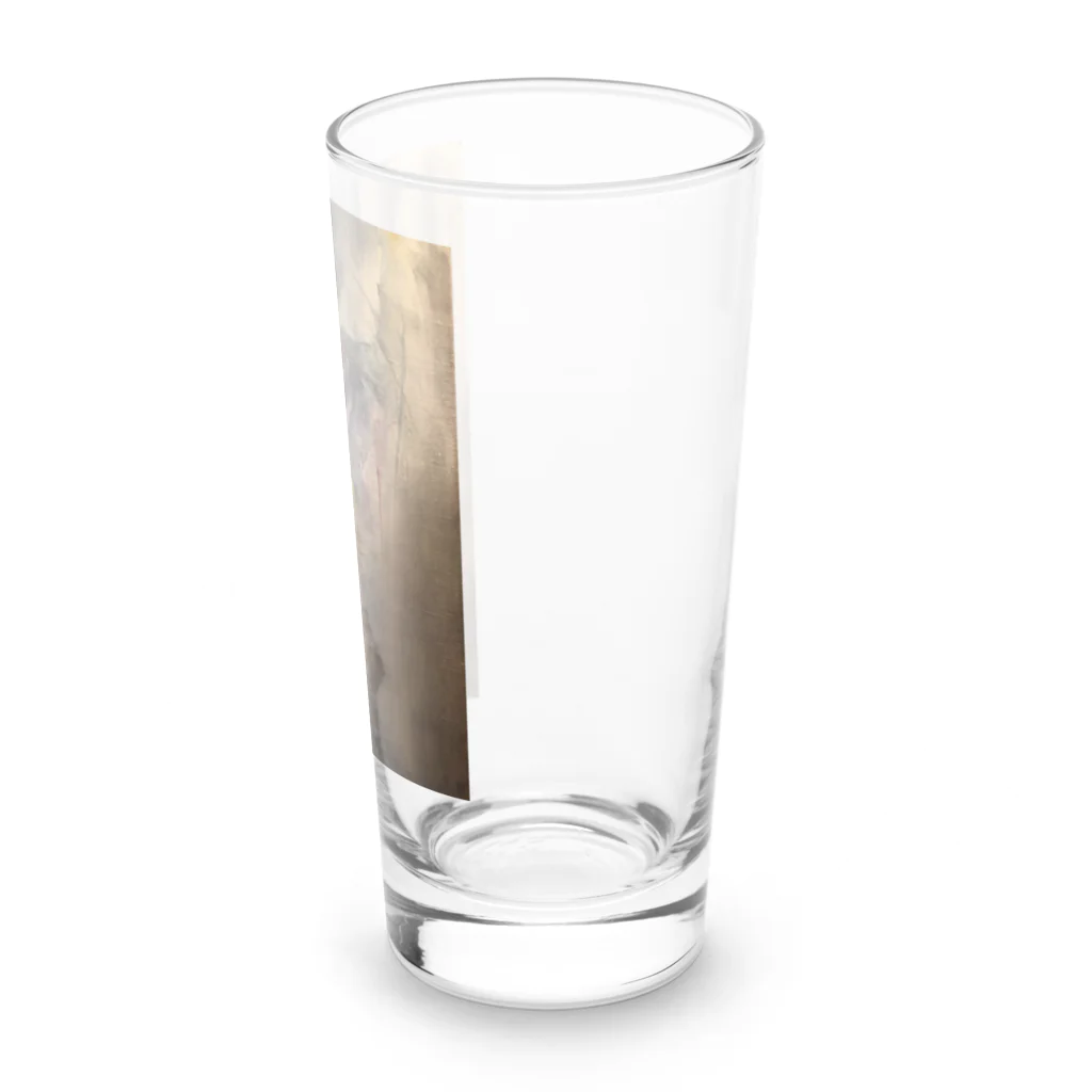 青い猫の瞬き Long Sized Water Glass :right