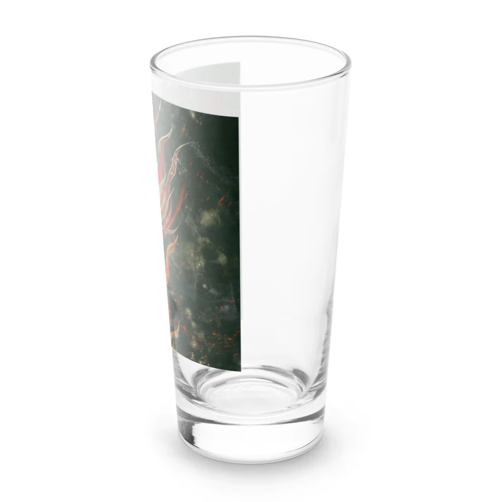 REISEI麗清-ARTの書画家：麗清REISEI「炎龍 FIRE DRAGON」2 Long Sized Water Glass :right