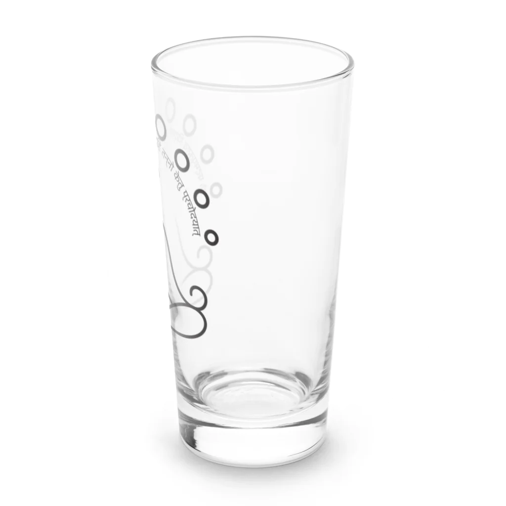 CyberArmadilloのケートゥのガヤトリマントラ Long Sized Water Glass :right